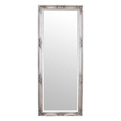Barcelona Trading Verona Full Length Silver Shabby Chic Leaner Wall Mirror 72" x 29" - 6ft Tall