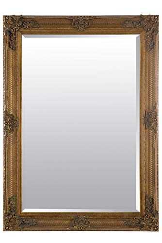 Barcelona Trading Abbey Large Gold Shabby Chic Antique Style Wall/Over Mantle Mirror - 31in x 43in, GL106-3