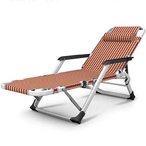 YANGSANJIN Folding Relaxing Recliner Chair, Multi-angle Front And Back Adjustable, Massage Armrest Bold Tube Rack, For Outdoor Beach Pool Camping