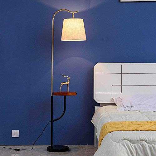 FKKLGNBDR Floor Lamps LED Floor Lamp Living Room Floor Lamp With Bedroom Floor Lamp Retro Style With Foot Switch Living Room Dining Room Vertical Reading Lamp Sofa Lighting (Color : B)
