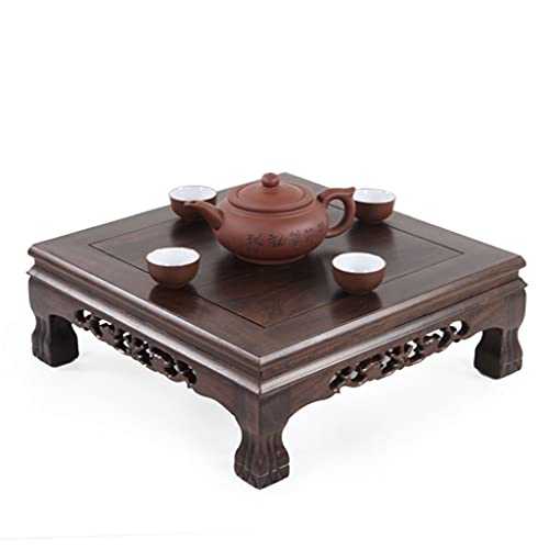 Bucket Square mahogany small coffee table ebony northeast Kang table solid wood antique Chinese small Kang table tatami table low table