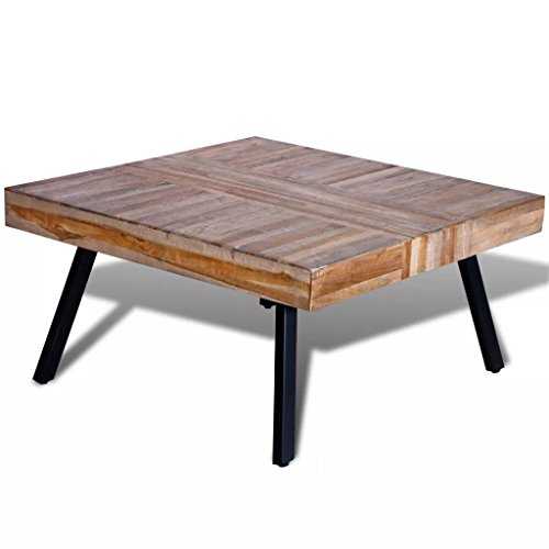 Weilandeal Square Coffee Table Recycled Teak Overall Dimensions: 80 x 80 x 40 cm (W x D x H) Garden Coffee Table