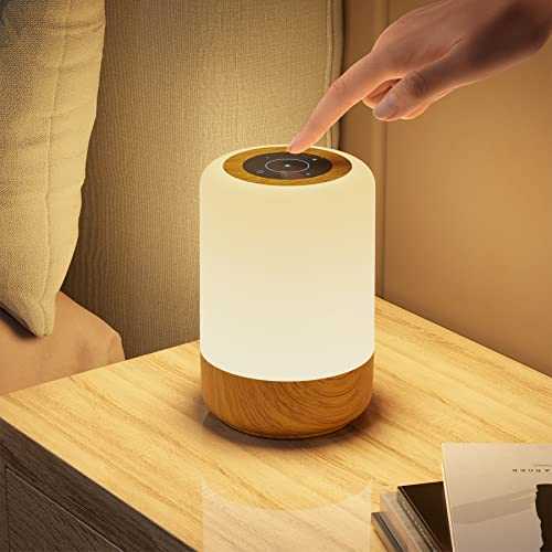 Görvitor Dimmable Wireless Touch Lamps Bedside, Rechargeable Baby Night Light Battery Operated with 8 Colour Changing & 3 Mode, LED Light with Timer for Nursery Adult Bedroom Table Camping