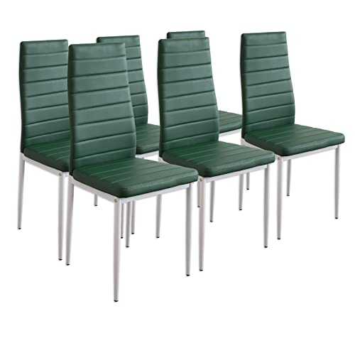 Albatros 2711 Milano 6 x Dining Chairs, Green