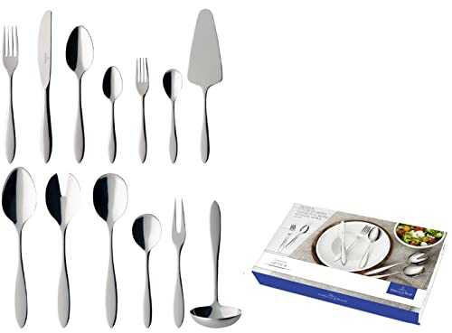 Villeroy & Boch Cutlery Set, 18/10 Stainless Steel, Metal, 44 x 29 x 9 cm