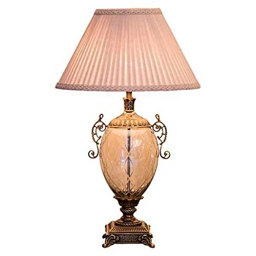 YUHUAWF Bedside Lamp European Style Luxury Crystal Bedside Table Lamp Modern Minimalist Bedside Lamp Living Room Bedroom Bedside Table Lamp Luxury Home Table Lamp Dimmable