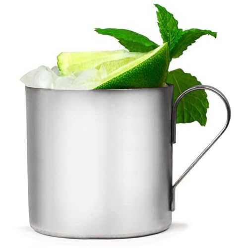 Stainless Steel Moscow Mule Cups 12.3oz / 350ml - Case of 72 | Unique Cocktail Glasses, Cocktail Mugs, Stainless Steel Mugs, Metal Cocktail Mugs, Camping Mugs