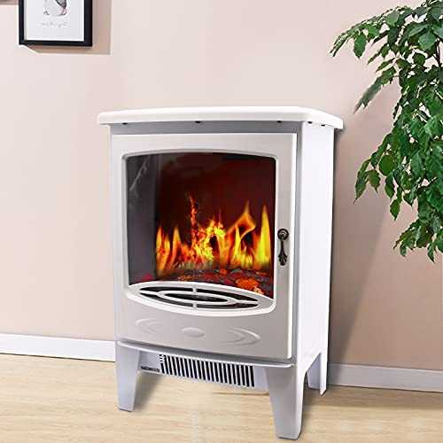 Lincsfire Freestanding 1800W Electric Fireplace Heater Fire Place Log Burning Effect Stove