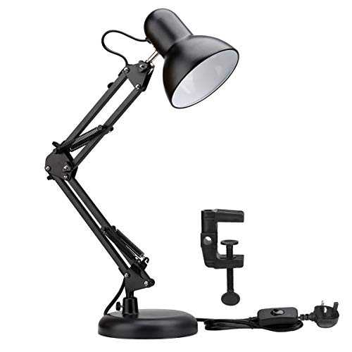 Lepro Desk Lamp, Swing Arm Table Lamp, E27 Desk Lamp, Classic Architect Desk Lamp with Clamp, Flexible Desk Light for Office, Reading, Bedside, Crafts, Painting, Back to School and More