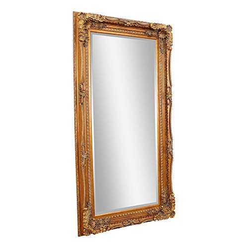 Barcelona Trading Carved Louis Large Gold Ornate French Frame Leaner/Wall Mirror