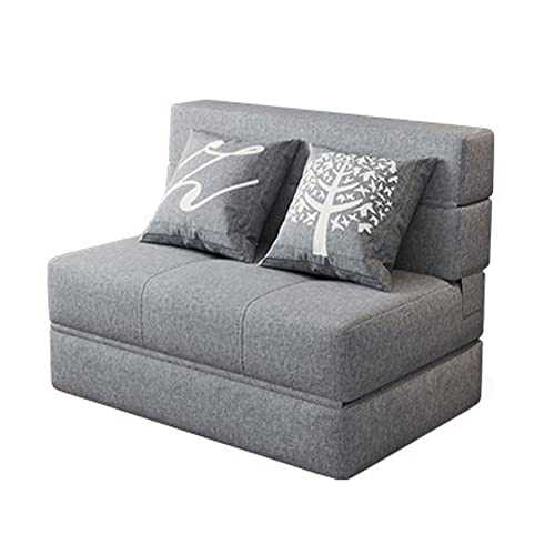 YXDFG Floor Sofa Sofa Bed Single Seat Chair 2 Seats Folding Reclining High Back Cushioned Seat Chair Low Sofa Sofa Mattress Sofa Bed,light grey,100×76×72cm