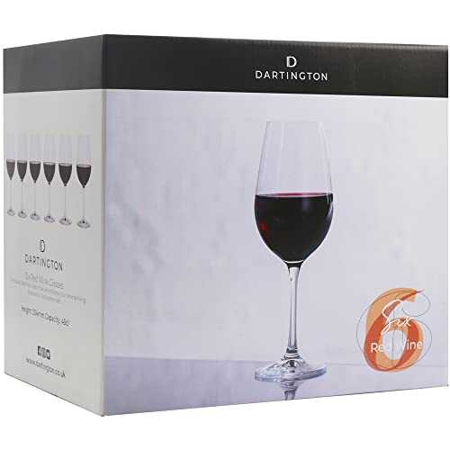 Dartington Crystal Set Of 6 Red Wine Glasses