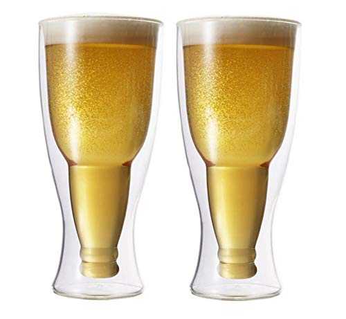 Brilliant - Double Wall Glass Beer Pilsner 350ml Set Of 2
