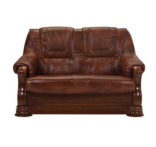 BMF Parma Quality 2 Seater Sofa with Storage in Faux Leather or Fabric - Elegance Line - Any Colour