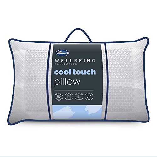 Silentnight Cool Touch Pillow - Cooling Pillow for Sleeping Cold Pillows Cool Gel Pillow Pad for Night Sweats Wellbeing Collection Cooling Pads
