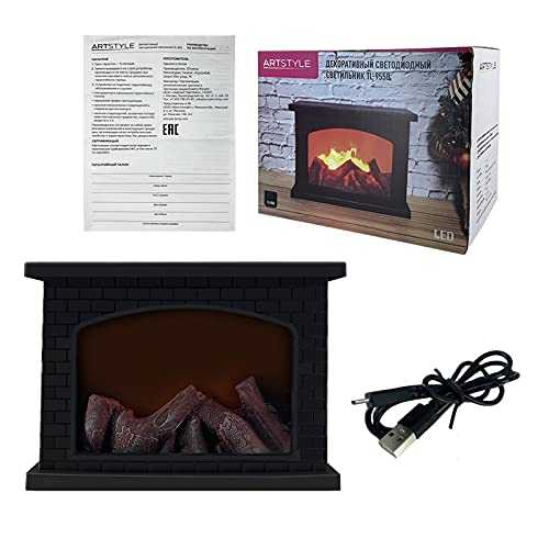 yingmu Simulation Fireplace Light, Led Retro Electric Fireplace Insert Wall Mounted Freestanding Fireplace, Wood-burning Stove for Thanksgiving Halloween Decor Lights