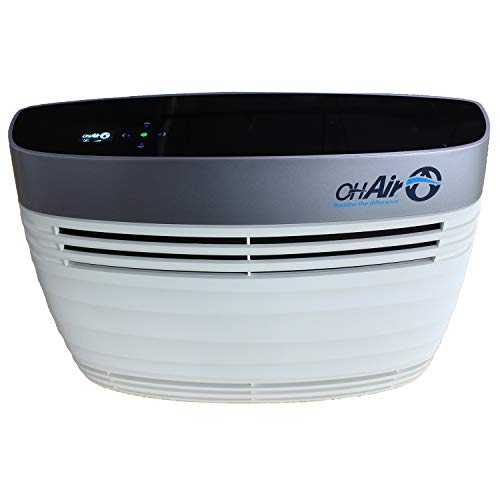 OHAir Space - 100% Chemical Free UV Air Ionizer Purifiers & Sanitizer Cleaners, Kill 99.97% of 0.1um Virus for Home, Bedroom, Allergies, Smokers (Ultra-Quiet, 65m2, 38dB, 45W, Car Use, 6 Languages)