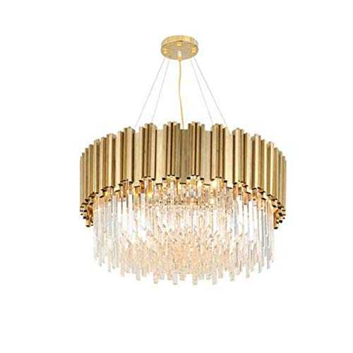 Modern Luxury Crystal Chandeliers,Oval Raindrop Pendant Light Contemporary Kitchen Island Ceiling Lights Fixtures for Dining Living Room Bedroom Foyer ( Color : Plated Copper , Size : 55*35cm )