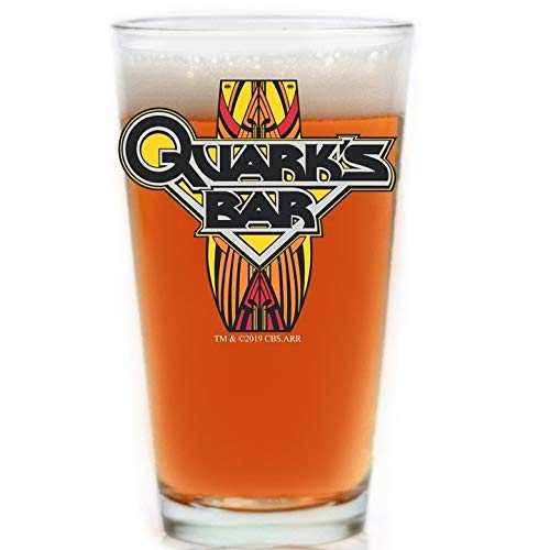 Star Trek: Deep Space Nine Quark’s Bar Pint Beer Glass Special Edition in-Universe Classic Color Line by Movies On Glass Includes One Glass - 16 Ounces