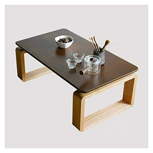 YAZHUANG8 Small coffee table Home Wood Coffee Table Modern Minimalist End Table Side Table Japanese Low Table for Living Room, Balcony Small side table (Color : Walnut color, Size : 23.6" W)