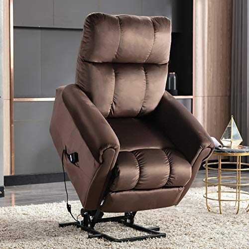 BTM Power Lift Recliner Chair for Elderly Sofa Electric Riser Recliner - Heavy Duty and Safety Motion Reclining Mechanism Sofa Living Room Chair with Side Pocket, Functional w/Remote Control