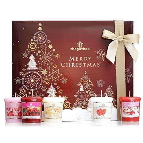 Honeyfrost Christmas Scented Candles Gift Set with 9 x Candles Perfect for Christmas. Scented Candles Make Ultimate Gifts for Women, Great Gifts for Her for Women (Honeyfrost)
