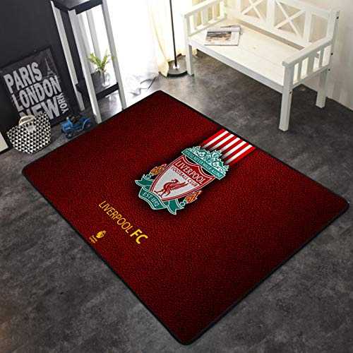 WONS Carpet Football Club Logo Printing Non-Slip Mat Sport Fans Home Deco Rug Thicken Non-Slip/Liverpool / 80 * 120CM