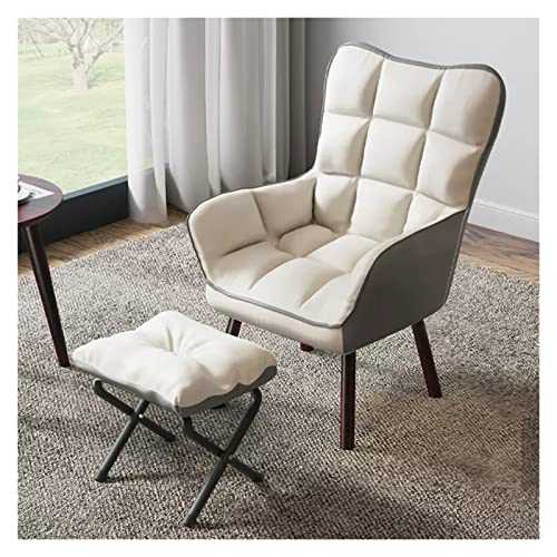 BTZHY Armchair,Living Room Recliner Chair Modern Velvet Fabric Chairs With Ottoman,Comfortable Folding Chaise Lounge Upholstered Single Leisure With Armrests