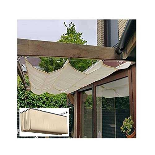 XYUfly20 Cloister Sunshade Canopy Shade Sail The Sun-shading Rate Is As High As 95%, Durable, Not Easy To Accumulate Water 55 Sizes To Choose Customizable Size (Color : Beige, Size : 1.1x8m)
