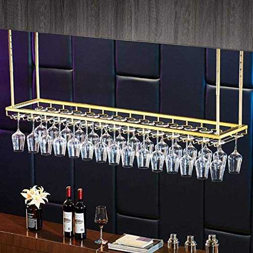 AERVEAL Wine Cup Rack Adjustable Height Upside Down Hanging Wine Bottle Holder with Hooks Hang Cocktail or Champagne Flutes for Kitchen Bar Pubs or Restaurants Rack,120Cm(47.2In),120Cm(47.2In)