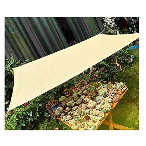 LIFEIBO Shading Net,Shade Sail Shade Cloth Shade Net Sun Protection Insulation Anti-UV Terrace Shade Fence Courtyard Canopy Garden Tent Swimming Pool Roof, 53 Sizes (Color : Beige, Size : 5x10m)