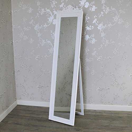 Melody Maison White Full Length Freestanding Cheval Mirror 44cm x 180cm