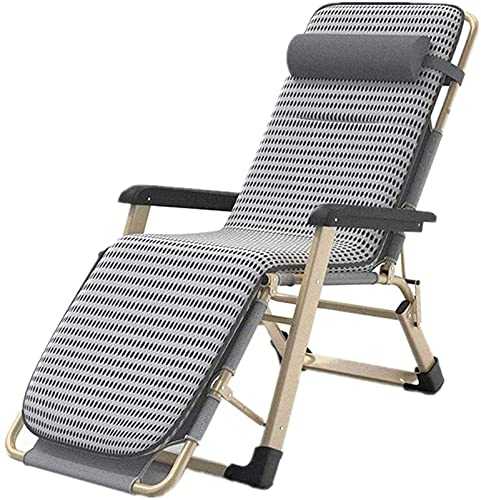 Folding Zero Gravity Lounge Chair, Recliner Folding Deck Chair Folding Sun Loungers With Pad, Leisure Home Balcony Sofa Folding Chair Load 150 Kg 178x66x40cm Sun Lounger Garden Chairs (Color : As Show