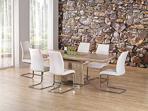 "RAFAELLO" Modern Extending Dining Table in Golden Oak Effect Veneer