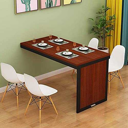 ZCYY Wall-mounted table,Extendable Dining Table for Kitchen Dining Room, Wall Mounted Folding Console Table Drop Leaf Table for Small Spaces, Space Saving Home Workstation Invisible Bar