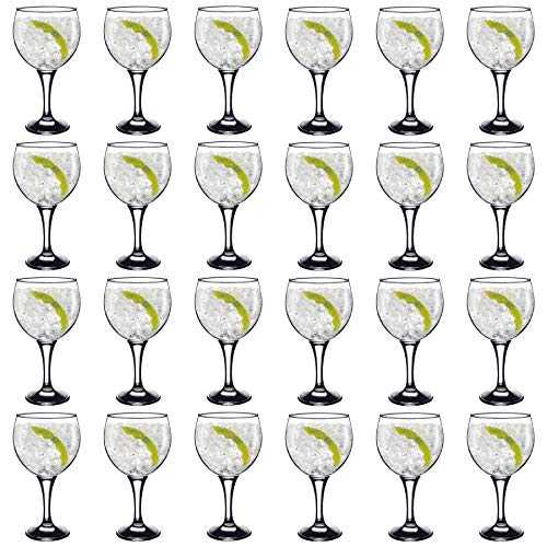 Rink Drink Spanish Gin Glasses - Large Copa Gin and Tonic Balloon Glass - 645ml - Pack of 4