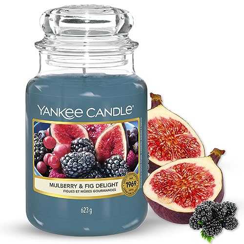 Yankee Candle Scented Candle | Mulberry & Fig Delight Large Jar Candle | Long Burning Candles: up to 150 Hours | Perfect Gifts for Women