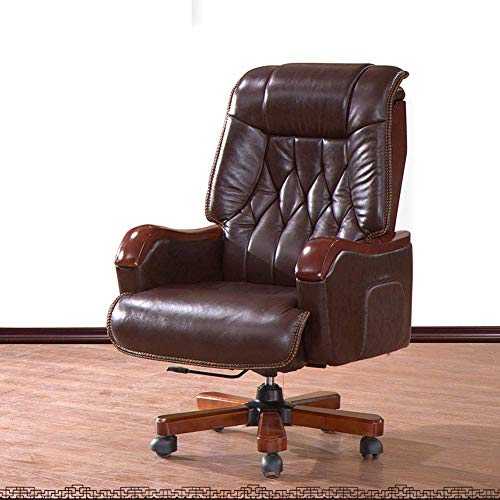 FACAIA High-End Boss Executive Chair, Computer Chair Office Home Top Chair Reclining Chair 360 Degree Swivel Adjustable Seat Height Managerial Chairs Recliner