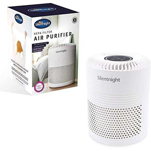 Silentnight 42269 Air Purifier with HEPA Filter / Removes Pollens, Dust, Pet Dander & Other Allergens / Timer & Sleep Modes / Portable Air Cleaner For Bedrooms, Living Rooms, Offices & Kitchens