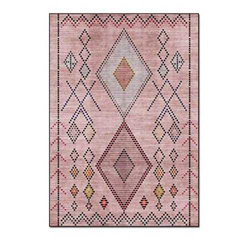 XIAOLIN Persian Oriental Area Rug Faux Wool Traditional Floral Kitchen Rug Rubber Backed Vintage Bathroom Bedroom Living Room Entryway Washable (Color : 03, Size : 120x160CM)