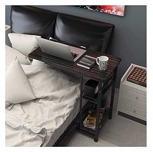FGDSA Side Ttable Unique C-Shaped Bedside Table Sofa Side End Tables Overbed Table With Castors, Portable Laptop Desk, Side Table, Multilayer, For Home And Office For Beds And Sofas