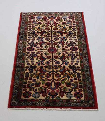 Handmade Persian Oriental Area Rug 147 x70 cm