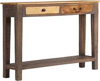 Furniture,Tables,Accent Tables,End Tables,Console Table Solid Wood Vintage 118x30x80 cm,