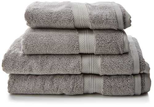 Pinzon Pima Cotton Towel Set (2 Bath Towels + 2 Hand Towels) - Platinum