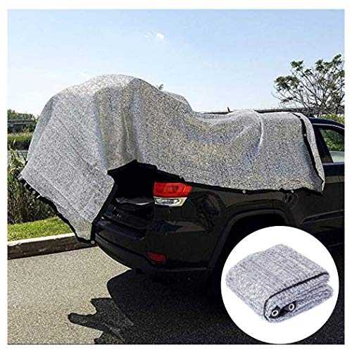 Sun Shade Sail 3x4m Reflective Aluminet Shading Net Car Coverd Awnings With Grommets UV Shade Cloth Sunblock Sun Mesh Resistant For Patios Garden Greenhouse Plant Outdoor Shade Canopy