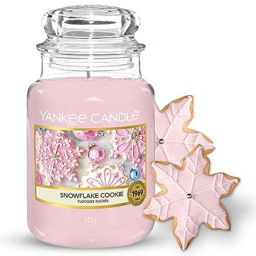 Yankee Candle Scented Candle | Snowflake Cookie Large Jar Candle | Long Burning Candles: up to 150 Hours | Perfect Gifts for Women