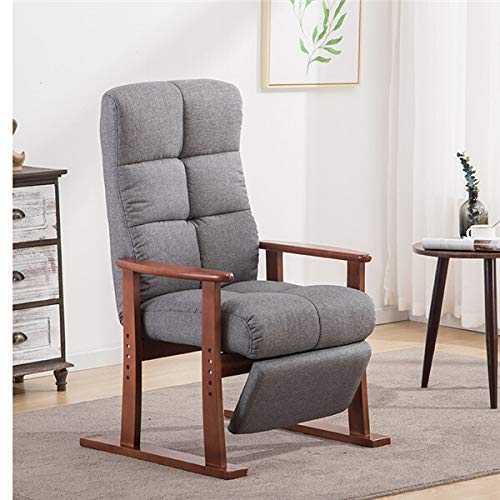 DFGHJK Living Room Chair and Fabric Upholstery Furniture Bedroom Lounge Reclining Armchair with Footstool Accent Chair (Color : D)