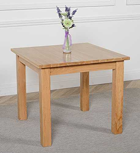 Oslo 90 x 90cm Small Square Dining Table for 4 Seat Dining Table Oak Furniture King