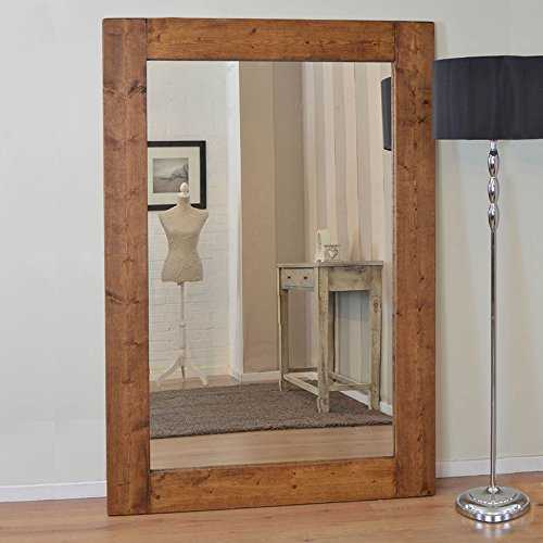 Large Solid Wood Wall Mirror 6Ft X 4Ft (183cm X 122cm)
