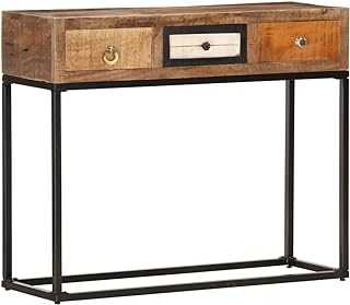 AGGEY Furniture,Cabinets,Console Table Gold 90x30x75 cm Solid Reclaimed Wood,Storage,Buffets